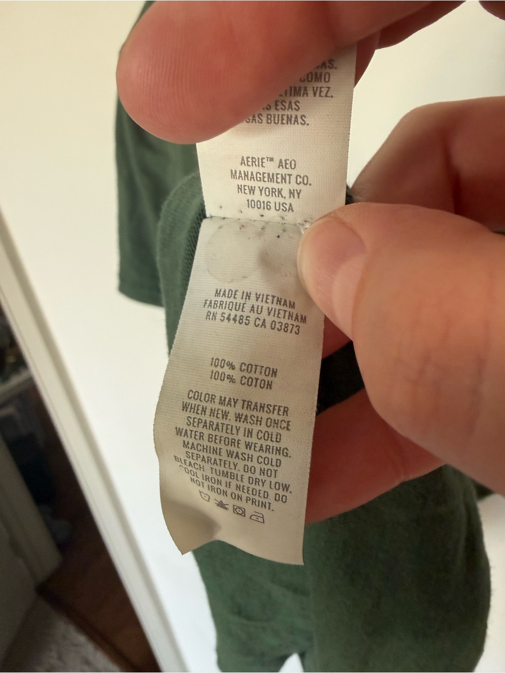 aerie Green One-Shoulder Crop Top - Picture 3 of 4